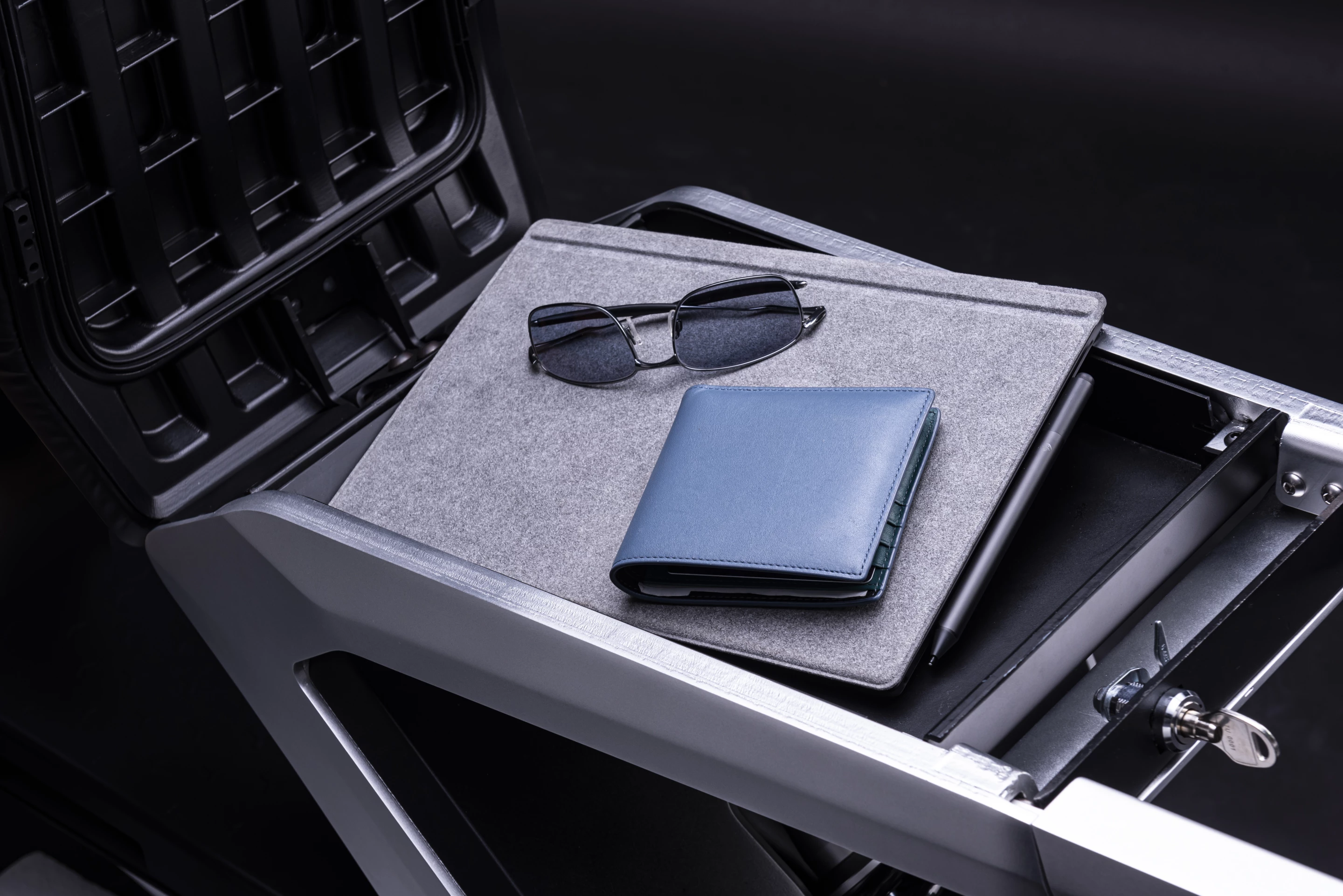 There's room under the seat for a document folder and some essentials