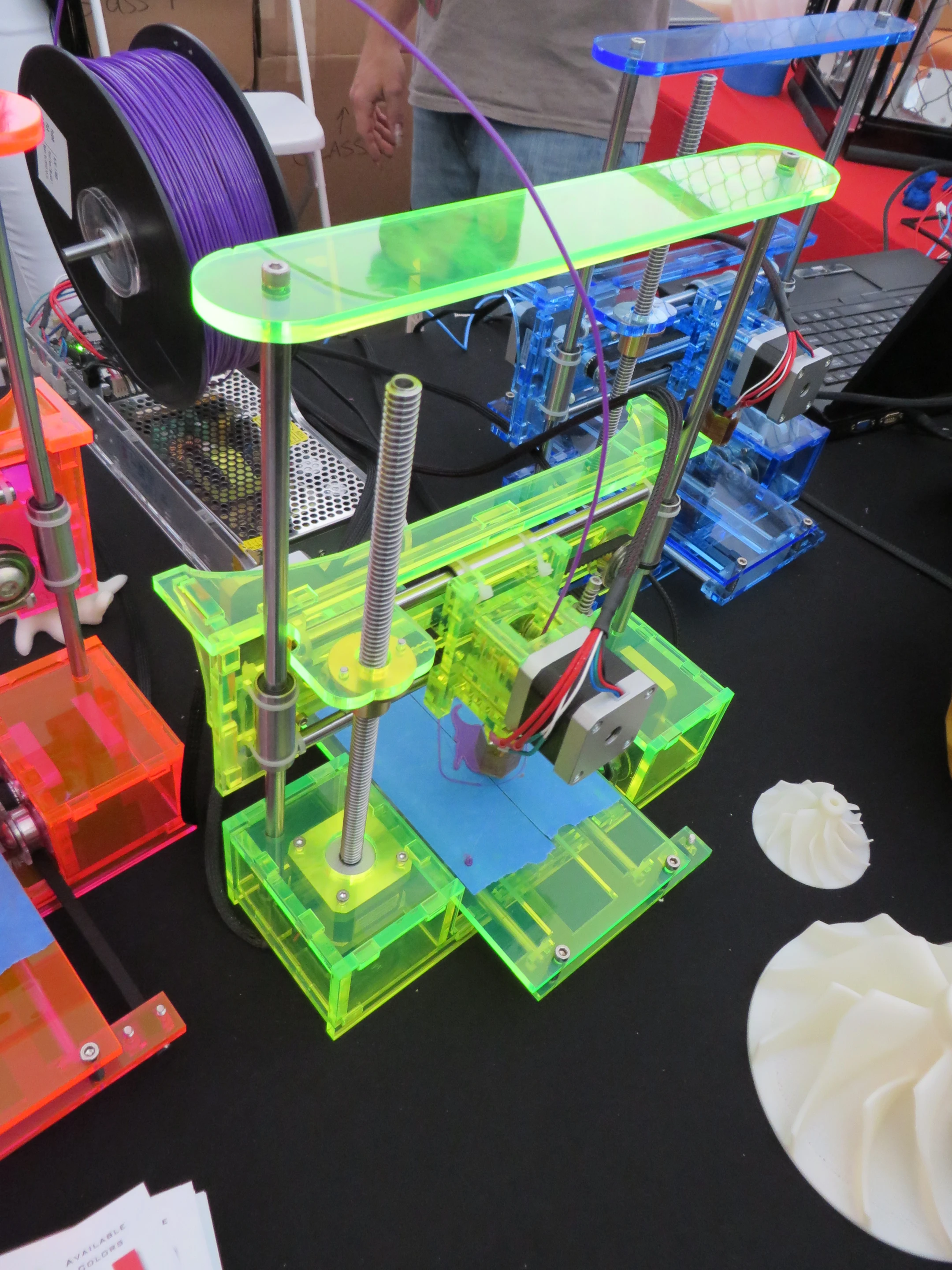 Bird's eye view of a QU-BD printer in action