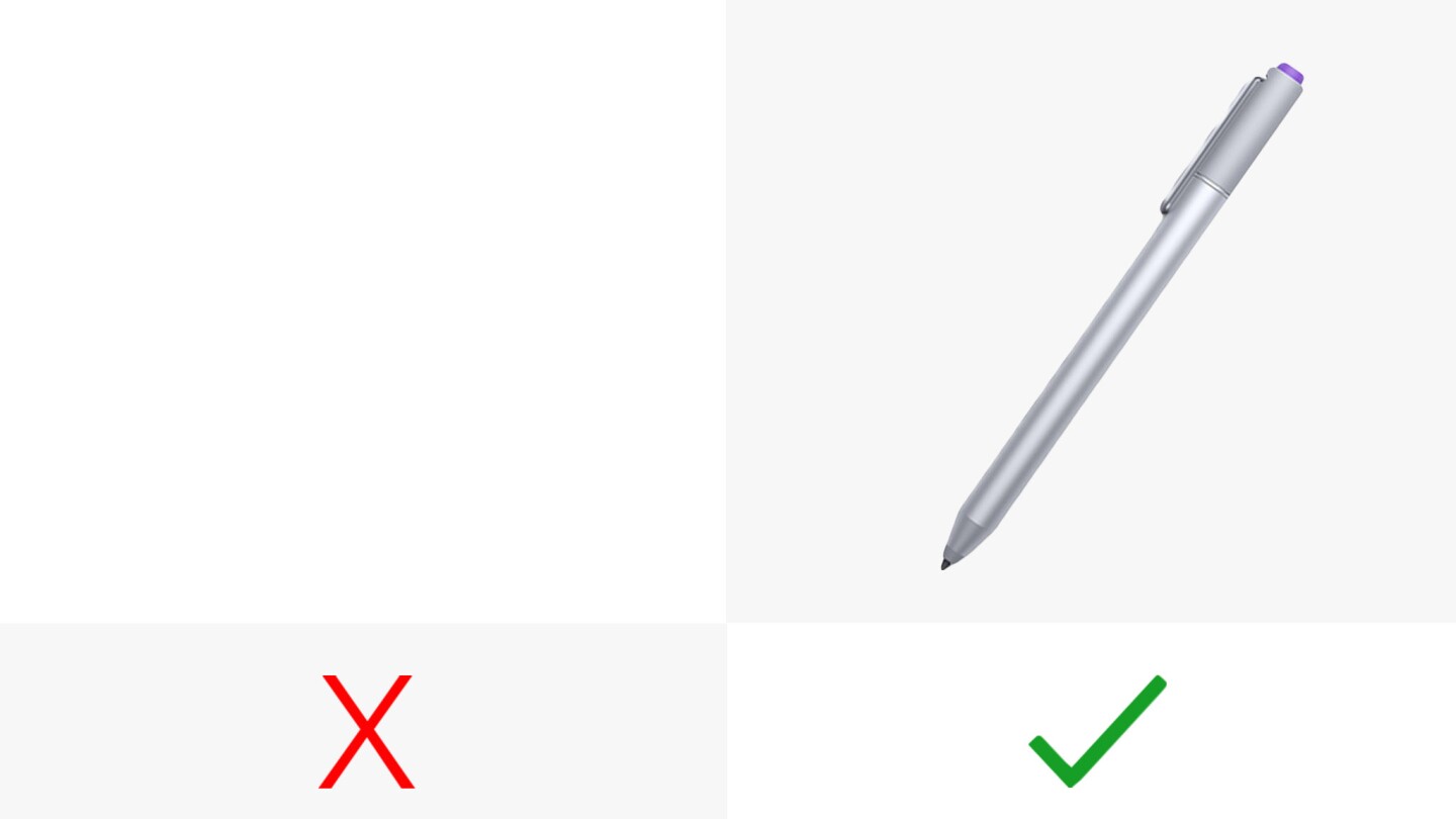 The Surface Pro 3 includes a redesigned stylus