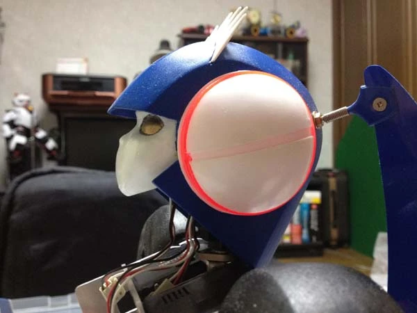 Pre-made Me's completed head in profile (Photo: Dr. GIY)