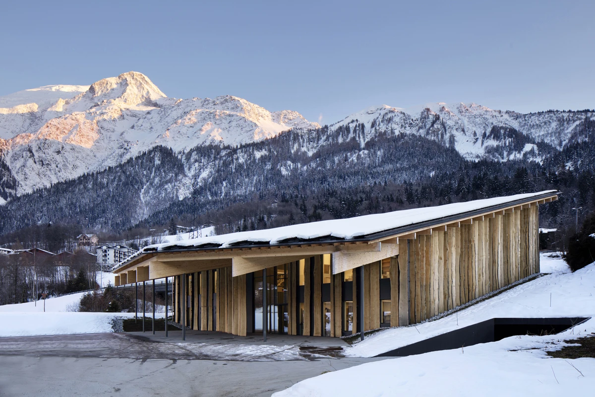 Mont-Blanc Base Camp in Les Houches, France. By Kengo Kuma & Associates