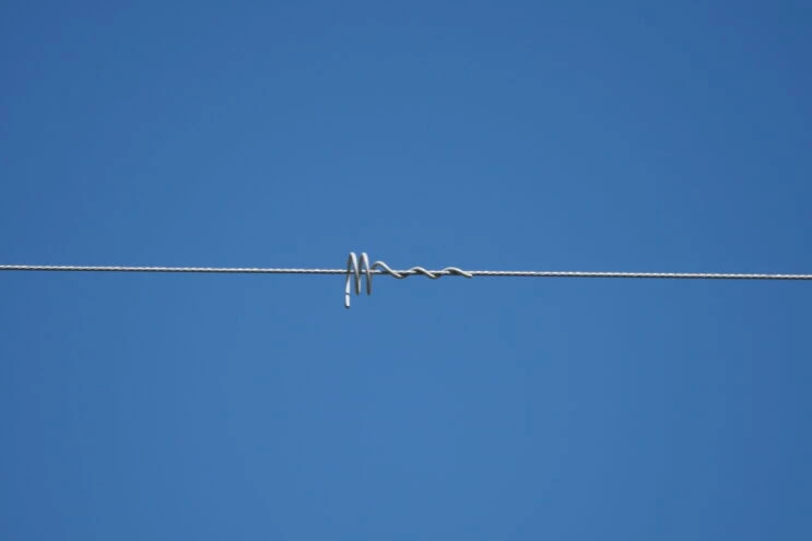 One of the Bird-Flight Diverters, installed on a power line