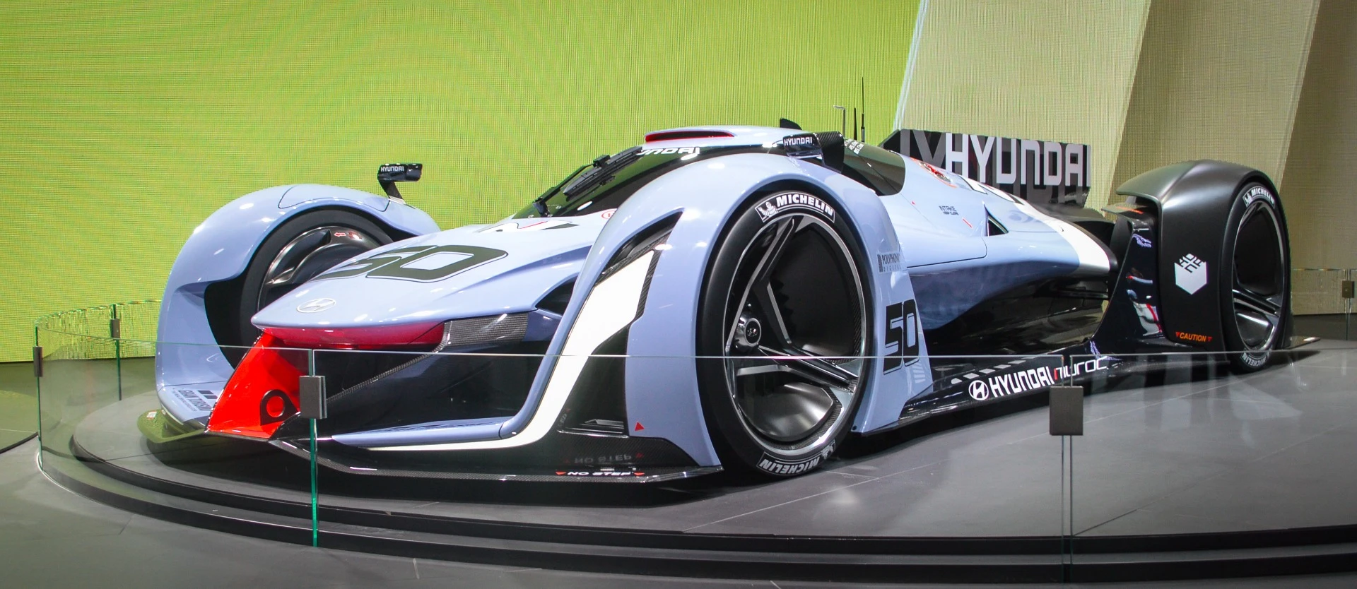 The N 2025 Vision Gran Turismo video game car is powered by four in-wheel motors