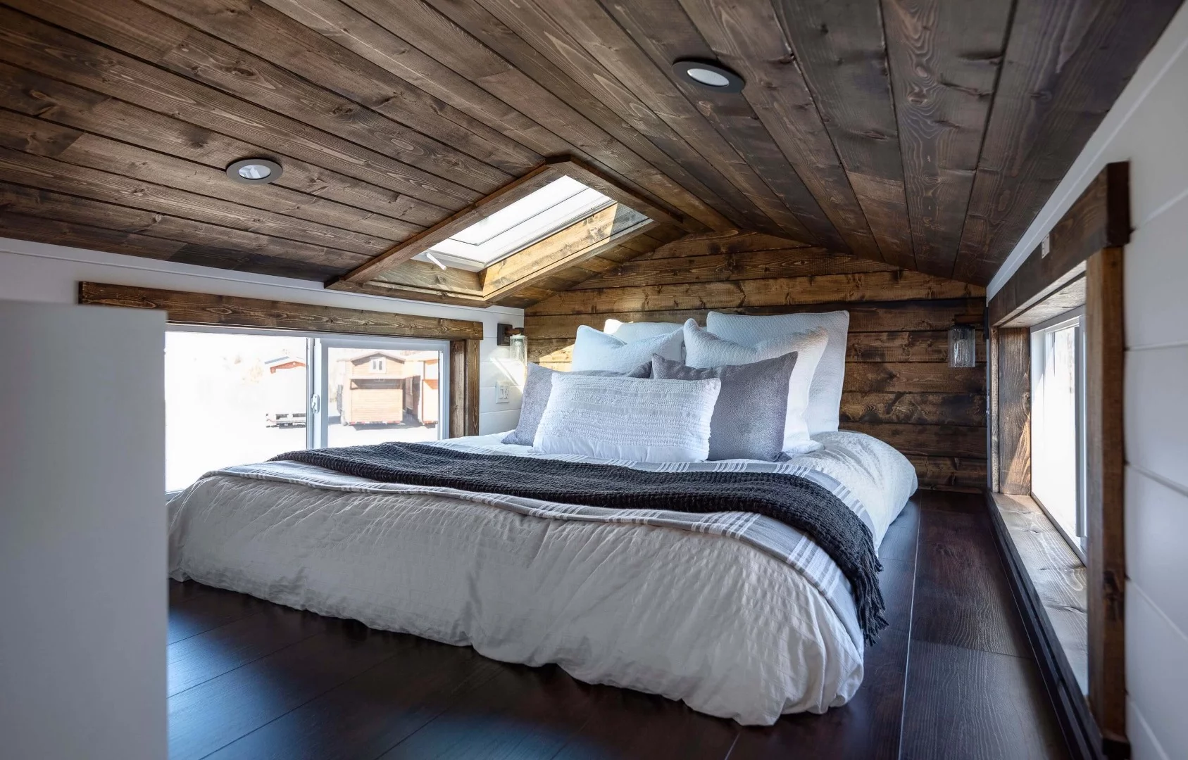 Elevated loft master bedroom