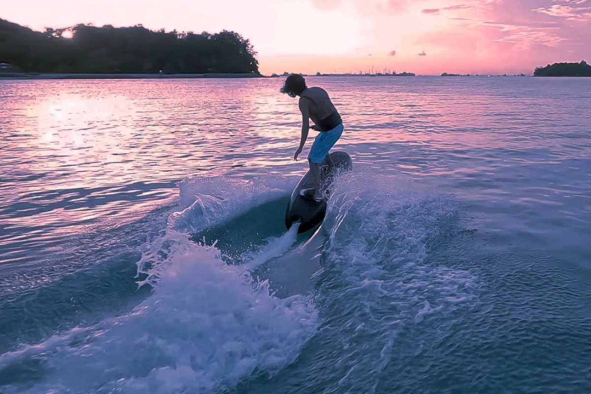 The Kinetic Option's TKO 001 jet surf board will set you back about US$12,773