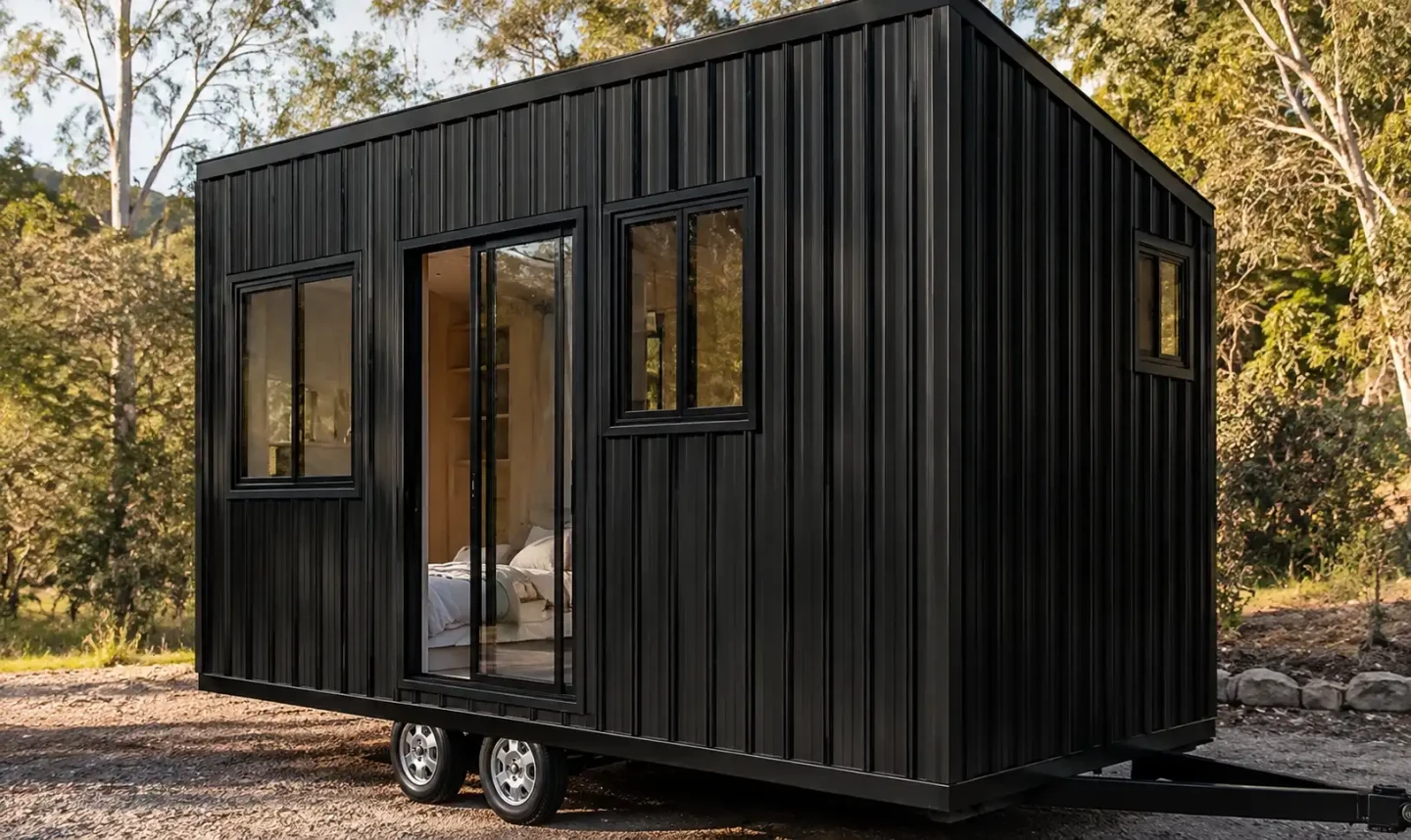 Single-floor tiny house packs a home for two into just 18 feet