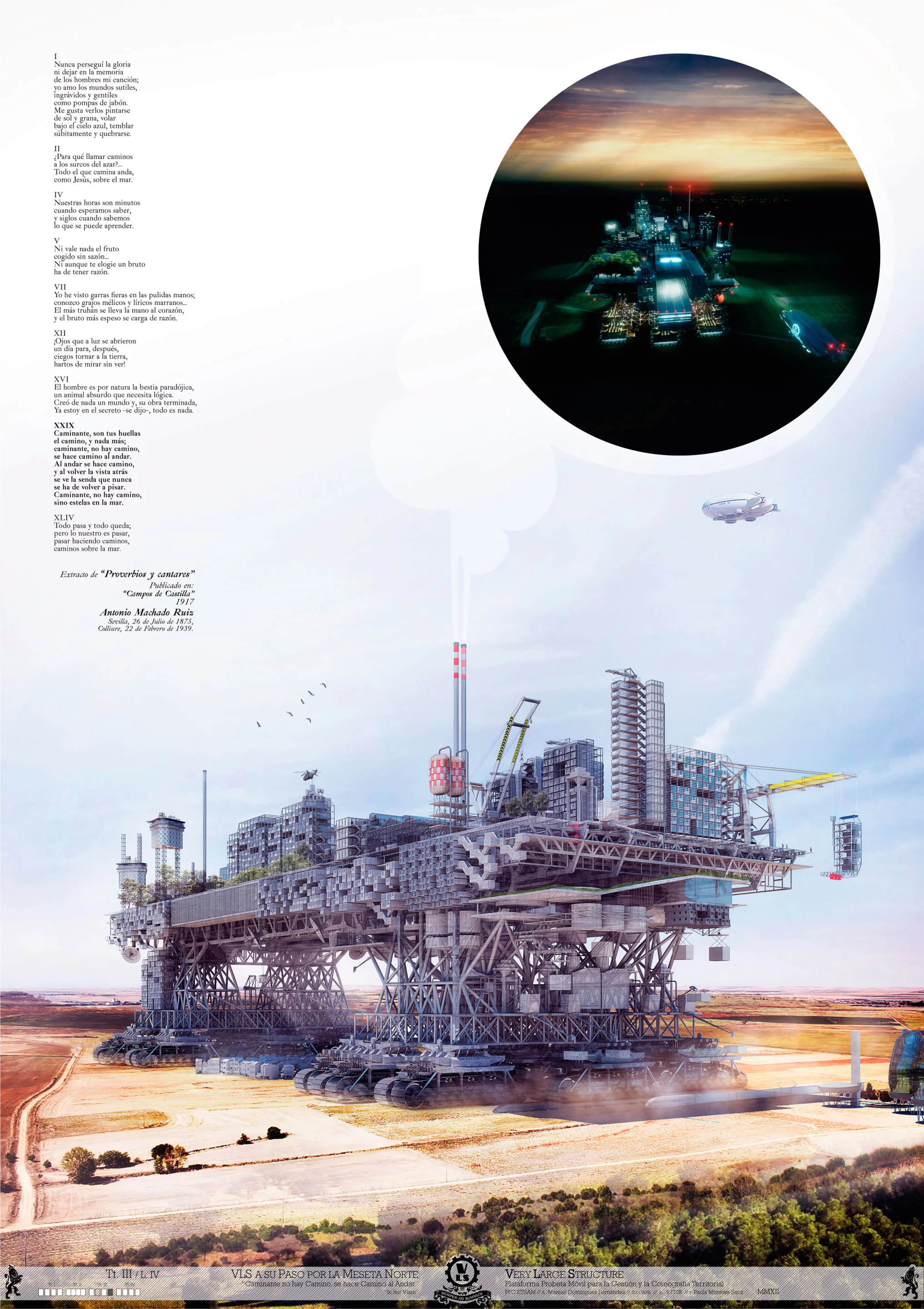 Of all the questions one might like to ask Manuel Domínguez about his architecture thesis project, why he called it Very Large Structure is probably low on the list (Image CC BY-SA Manuel Dominguez)