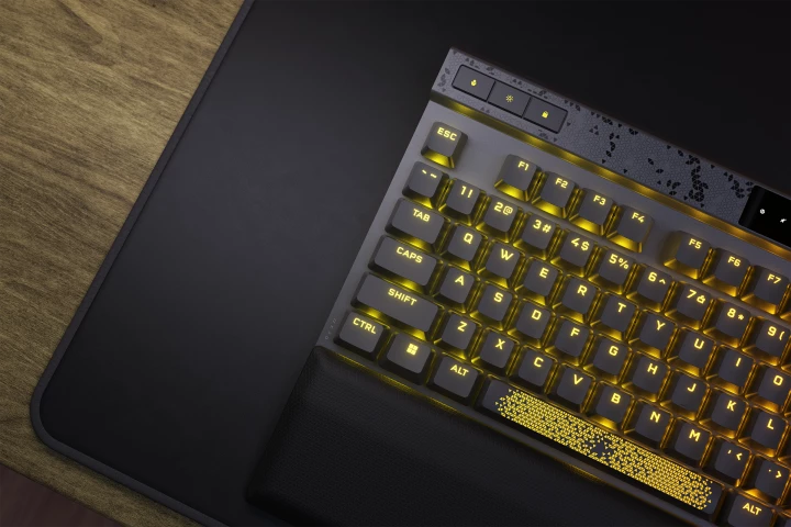 "The K70 Max gaming keyboard showcases all-new Corsair MGX magnetic switches, enabling you to set each key’s individual actuation distance from 0.4 mm to 3.6 mm, adjustable in 0.1-mm steps," says Corsair