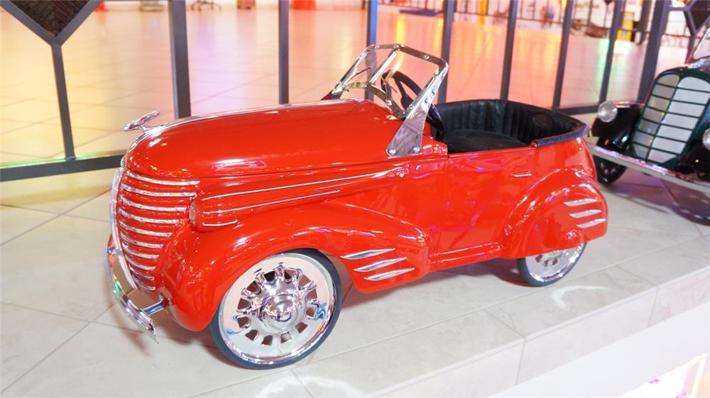 This 1939 Auburn Pioneer Roadster by American National was restored by McLaren Classic Restoration with Ostrich skin seats and working lights. It sold for $16,675 as part of Barrett-Jackson's sale of the Pratte Collection.