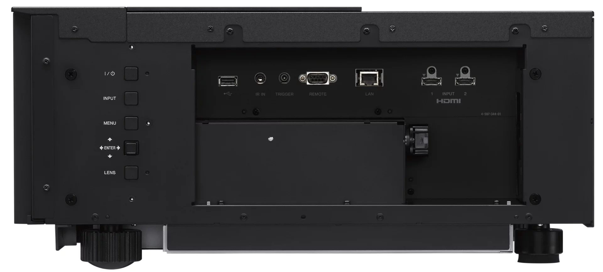The VPL-VZ1000ES has two HDMI ports, as well as LAN and USB