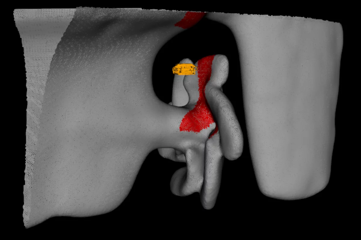 Underwater model of a ship's propeller created using algorithms developed by MIT researchers (Image: Franz Hover, Brendan Englot)