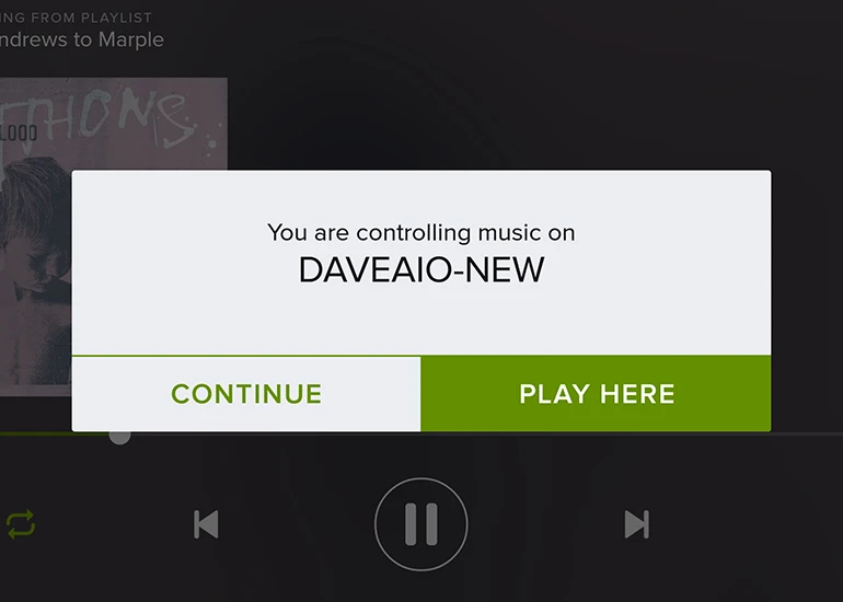 Spotify Connect lets you control your music remotely