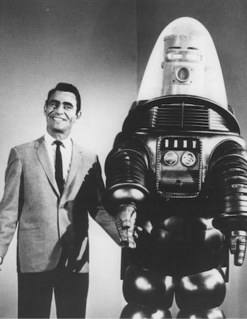 Rod Serling and Robby the Robot