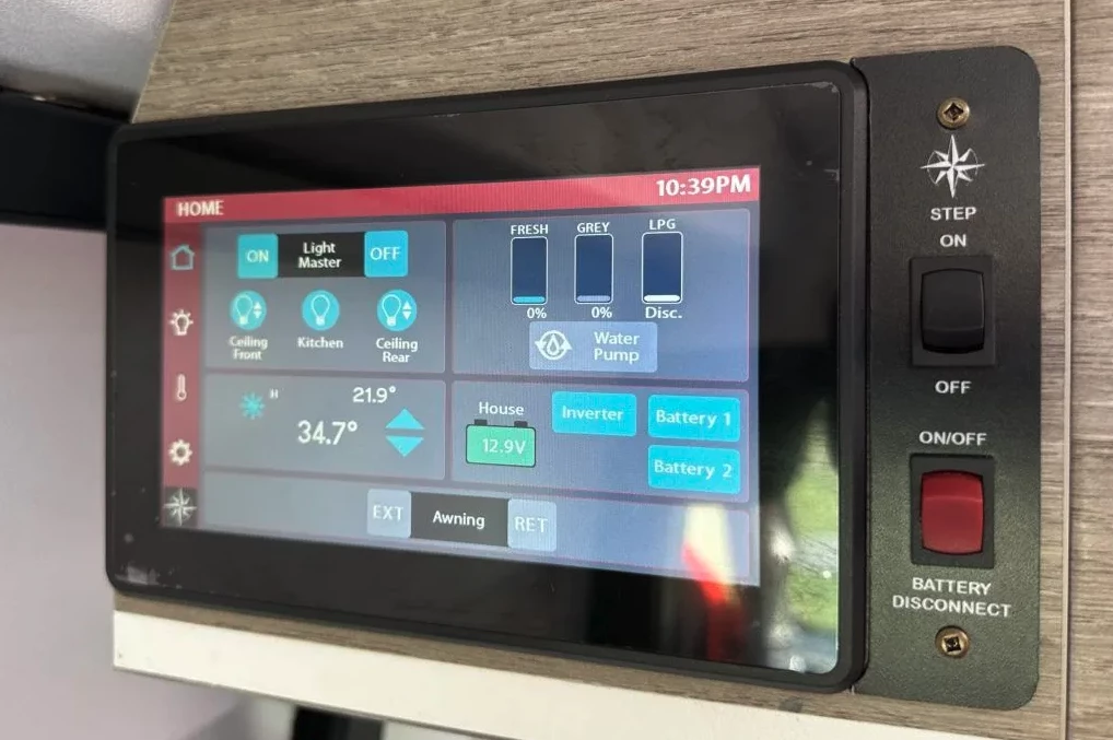 The SRT includes a Firefly touchscreen command system