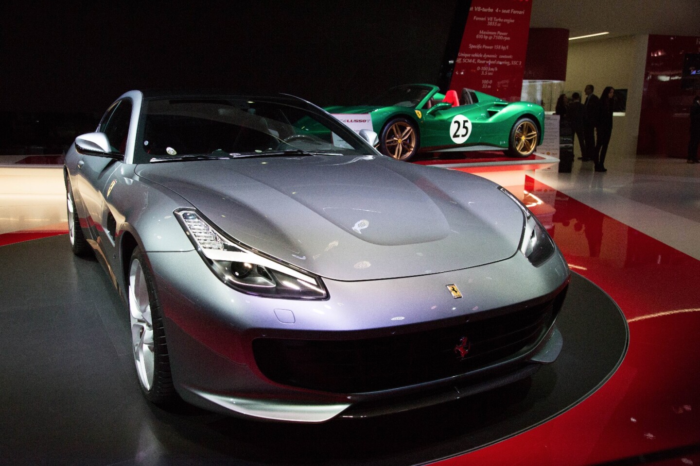The Ferrari GTC4 Lusso got V8 turbo power at the Paris Motor Show