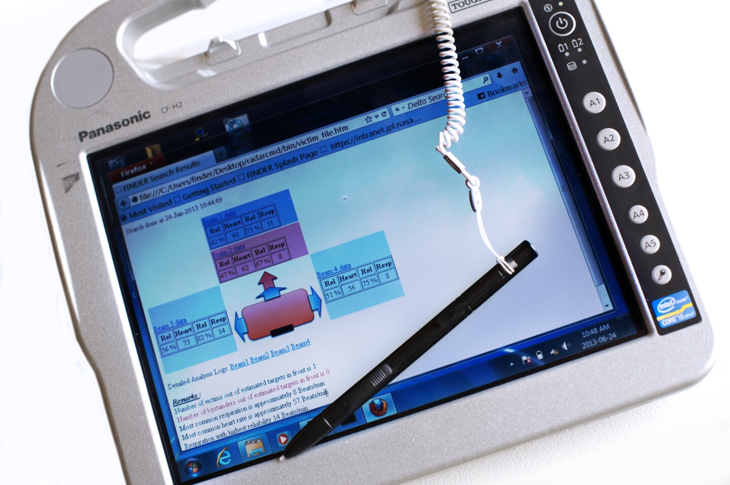 The FINDER user interface (Photo: Paul Wedig)