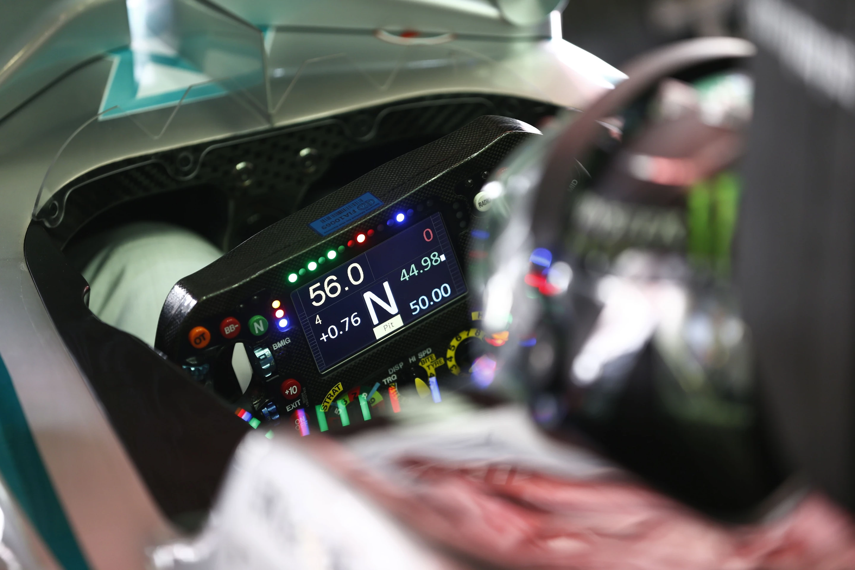 Race teams are normally very reticent to allow photographers a clear shot of the steering wheels of their cars. This rare view of the steering wheel and myriad controls which the drivers have available in the Mercedes-Benz F1 W05 Hybrid was taken during practice for the Spanish Grand Prix on the weekend.