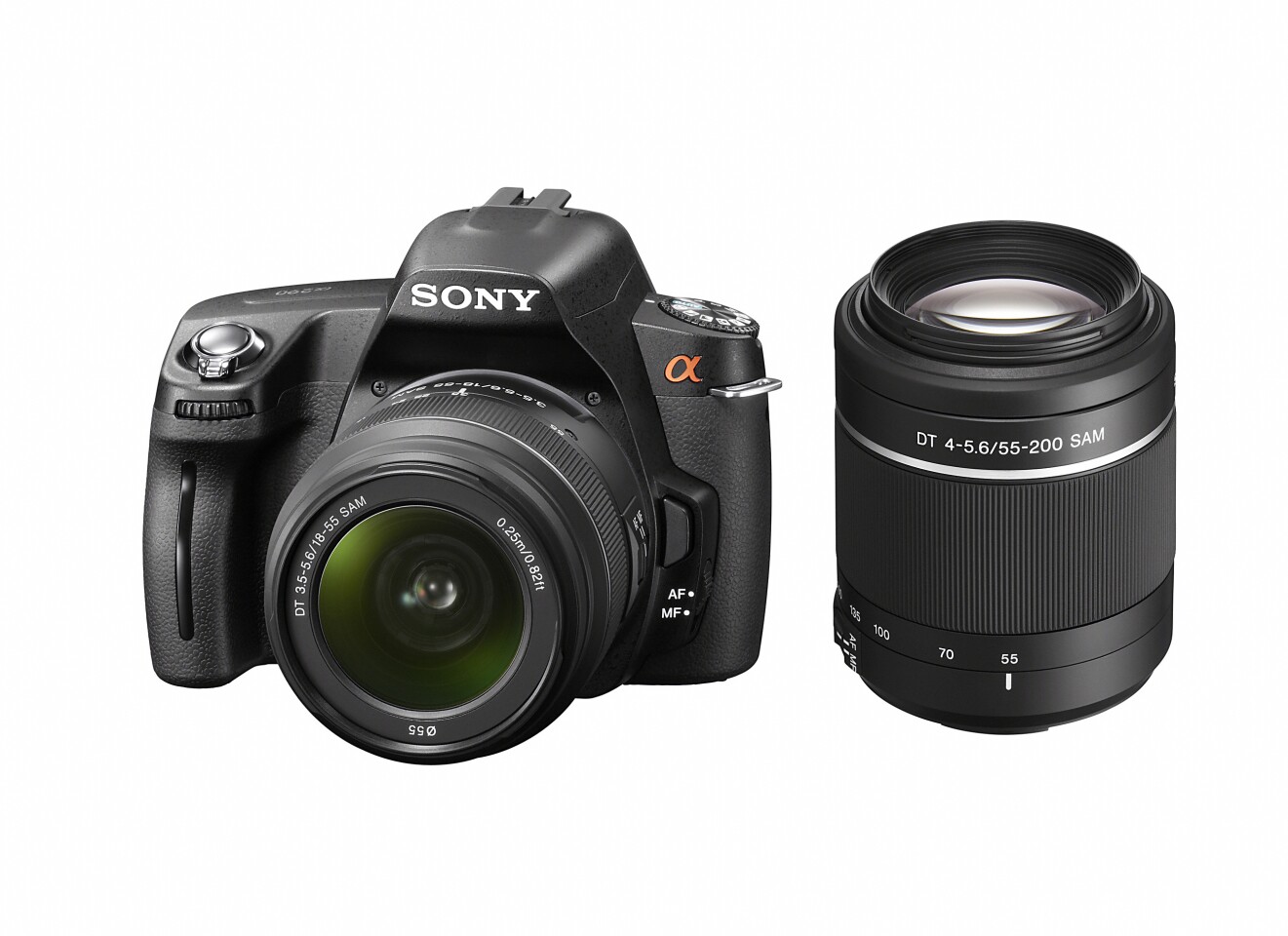 The A290 is compatible with Sony Alpha-mount, Minolta and Konica Minolta AF lenses