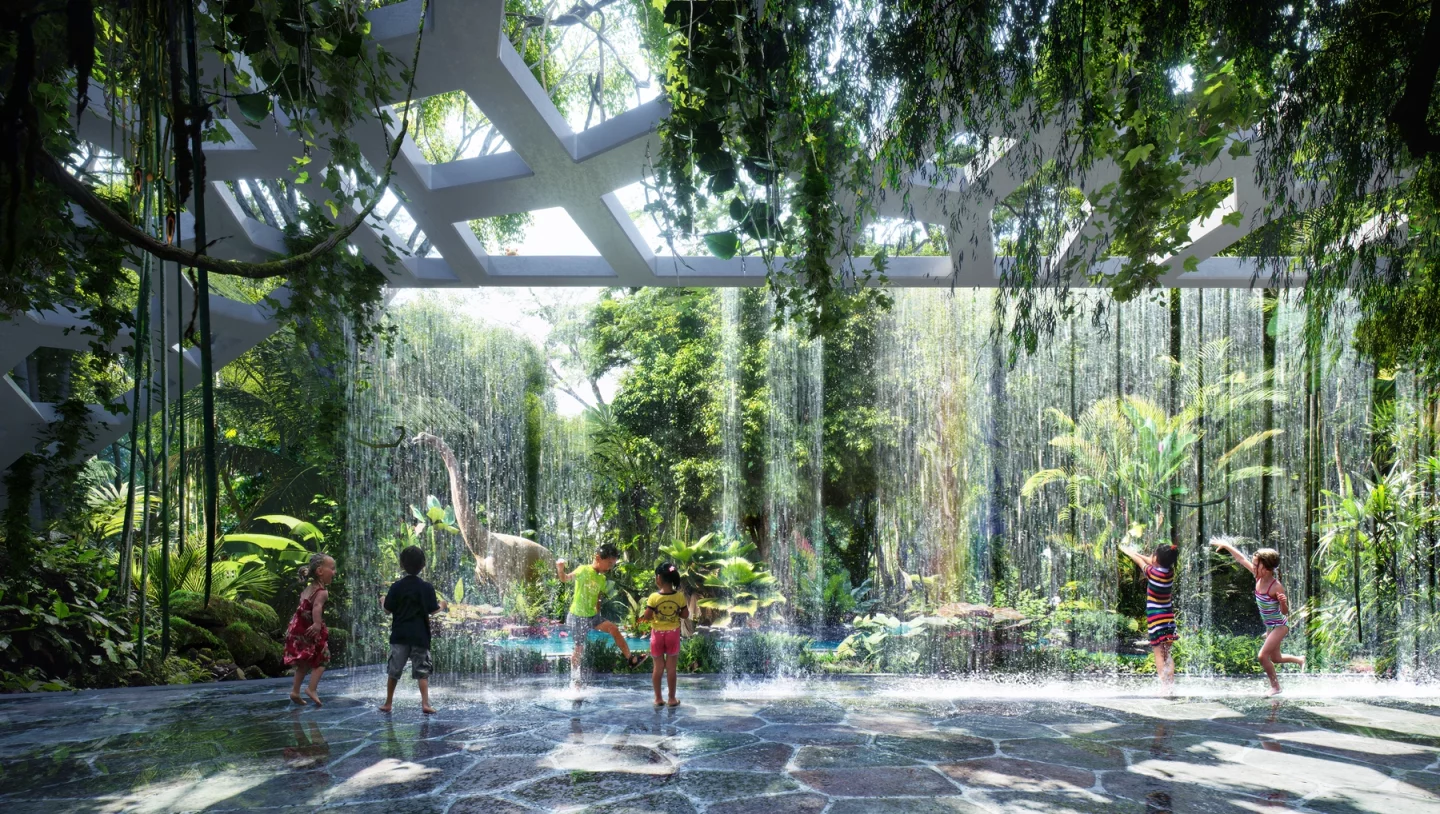 The rainforest will have its own "advanced sensory rain systems" to simulate a humid tropical environment