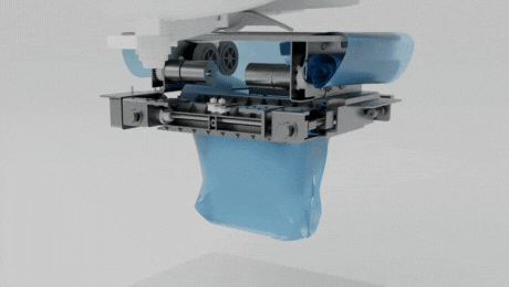 CompoCloset S1 seal-and-cut system in action