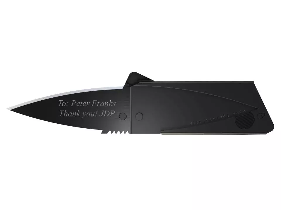 Customize the Cardsharp 2 as a gift or corporate promotion