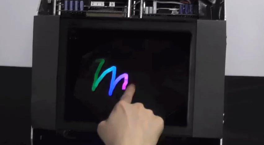 The HaptoMime uses ultrasound to make users feel like they're touching a display that isn't really there