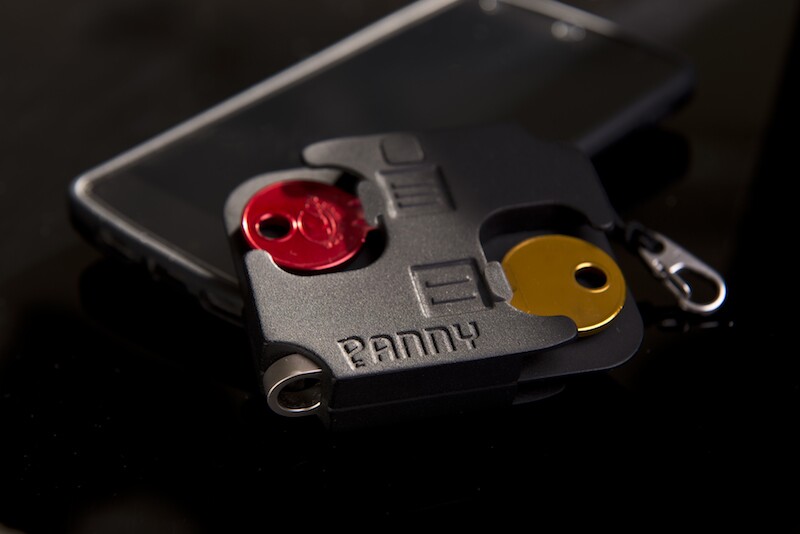 Panny keeps up to four keys safe, secure, and close to hand