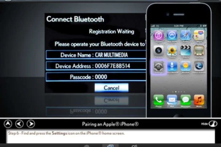 The Enform system connects to your smartphone to bring Internet and apps