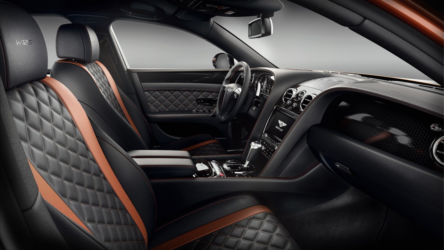 Contrast stitching and quilting make for a sportier feeling inside