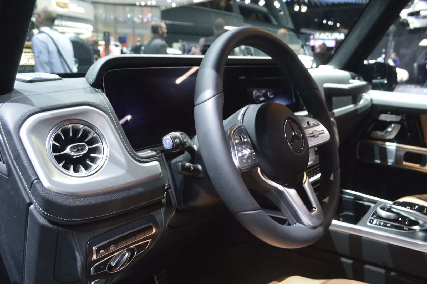 The new G-Class on display at Detroit NAIAS: upgraded interior