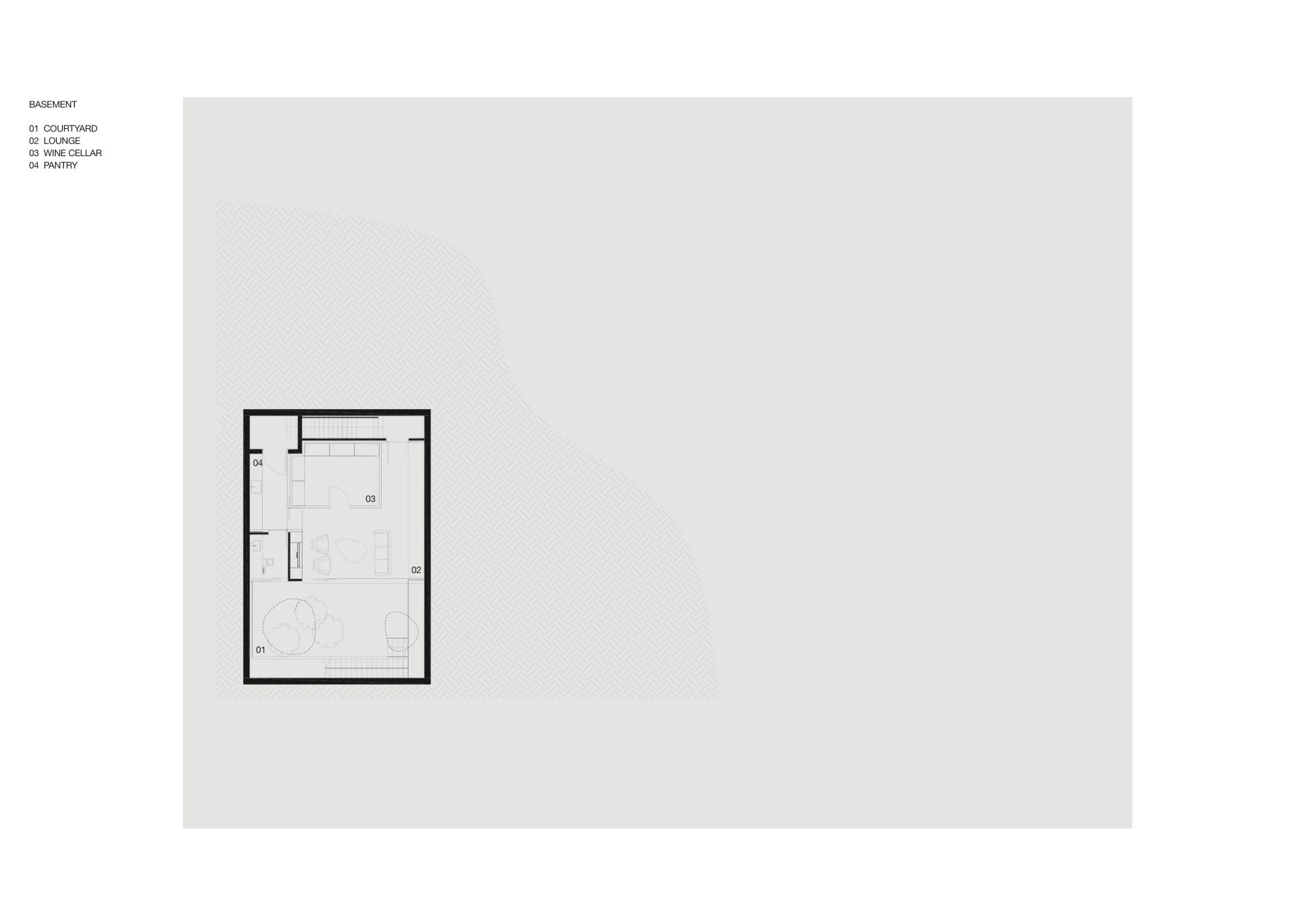 Architectural drawing of The Wall House (Image: FARM)