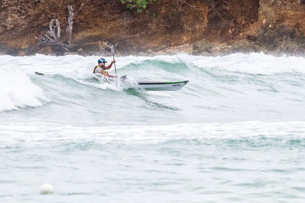 In the surf with the Trak 2.0