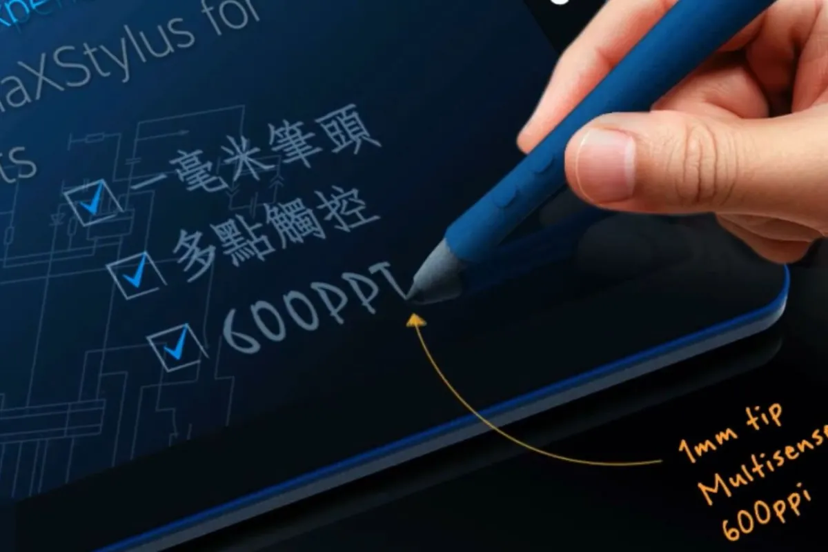 The maXStylus active stylus works with Android 4.0 and Windows 8, offering a 1mm stylus tip, and simultaneous finger and stylus operation