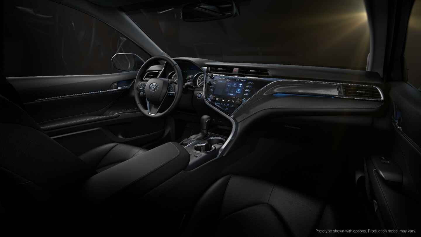 2018 Toyota Camry: redesigned asymmetric interior looks terrific and brings the Camry right up to date