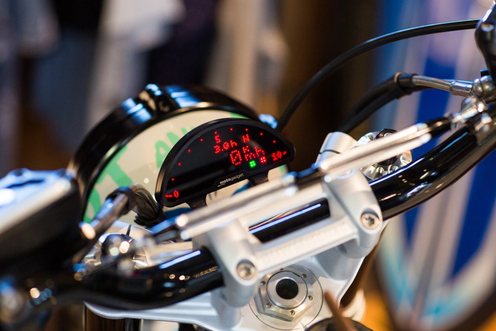 Motogadget's miniature digital instrument is as discreet as it gets
