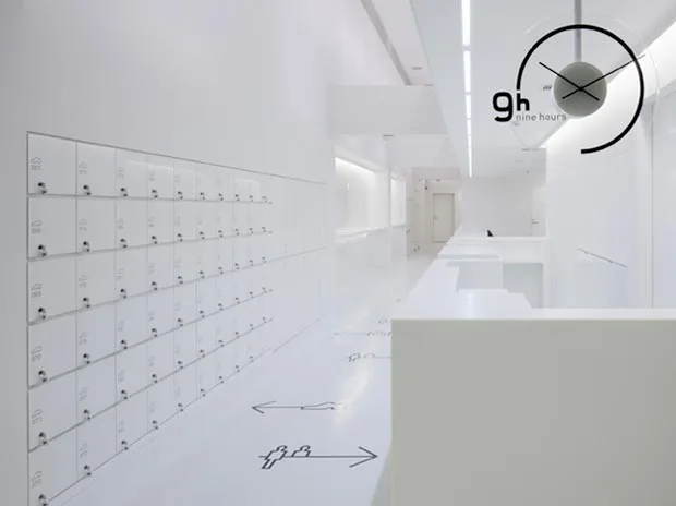 Lockers at 9h (image from 9h)
