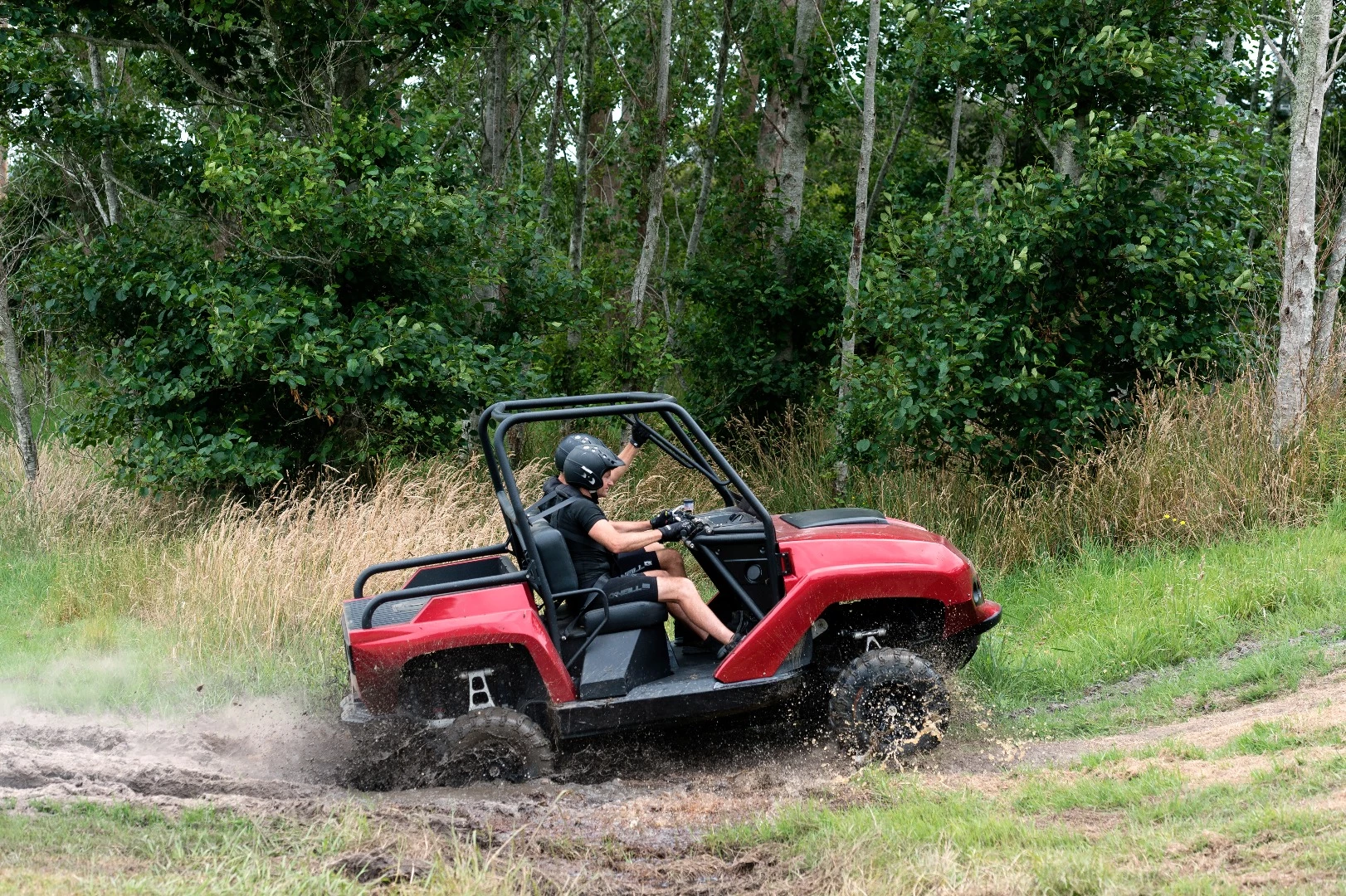 Gibbs Terraquad: even with the boat hull beneath it, the Terraquad appears to have decent ground clearance in drive mode
