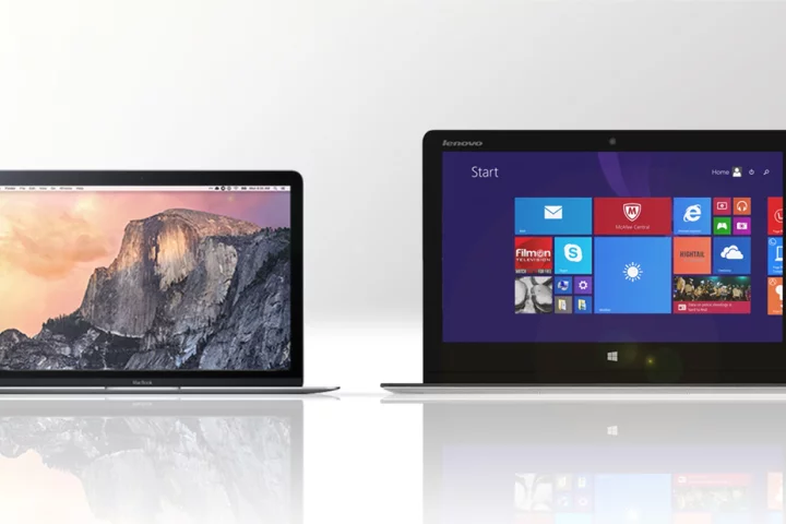 Gizmag compares the features and specs of Apple's new 12-in Retina MacBook (left) and the Lenovo Yoga 3 Pro