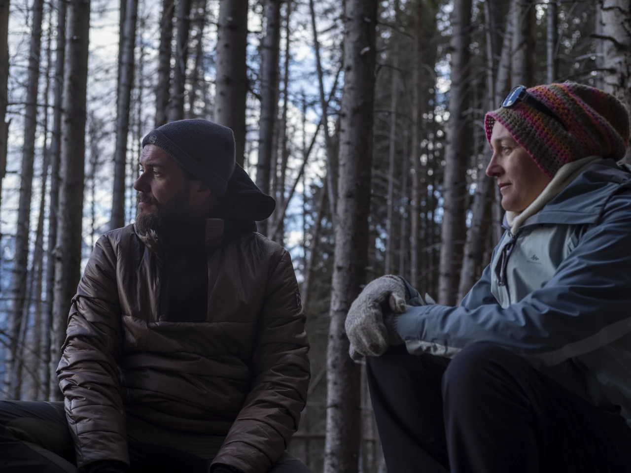 Alessandro Chiolerio and Monica Gagliano in the Italian Dolomites