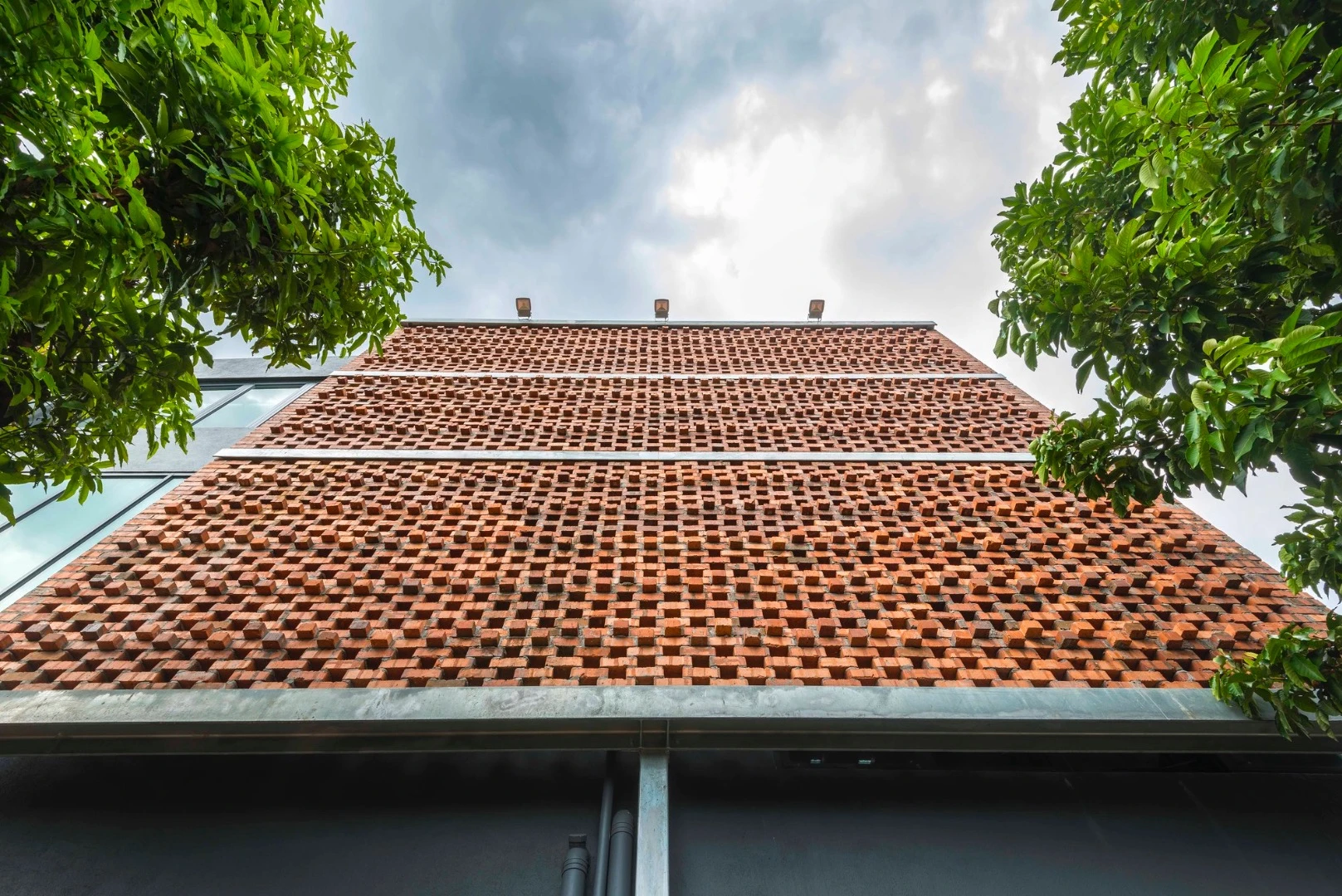 The firm also added a lattice brick screen