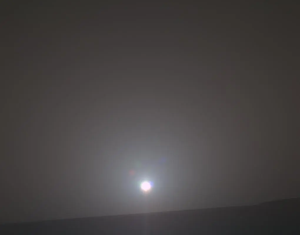Dawn on Mars as seen by Opportunity