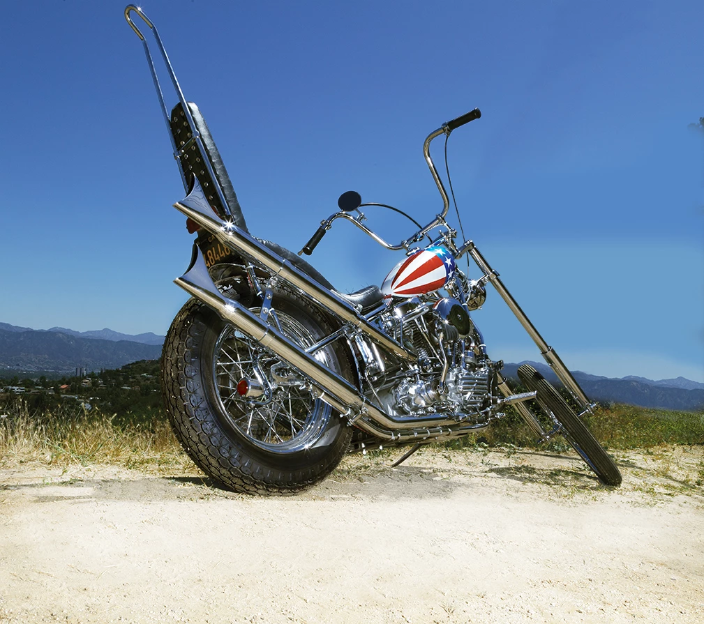 There is some conjecture as to how many “Captain America” bikes were built from Harley FLH police bikes for the film