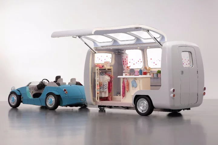 The Camatte57s towing the Camatte Capsule