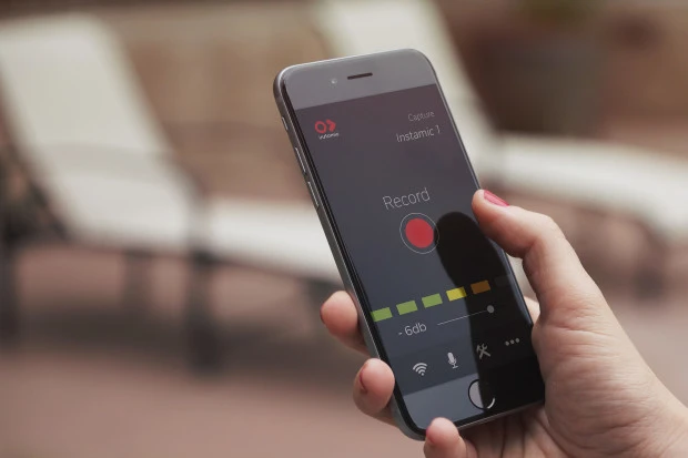 The Instamic audio recorder can be controlled via an accompanying smartphone app