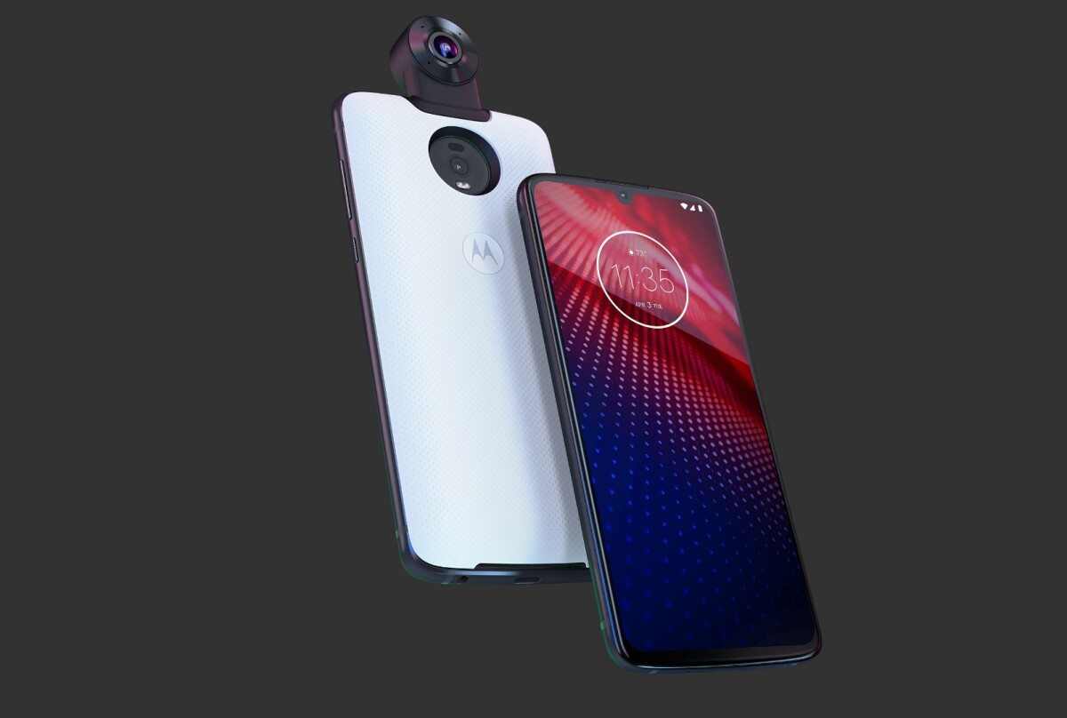 The 360-degree camera moto mod – which Motorola is giving away for free just now with the unlocked moto z4