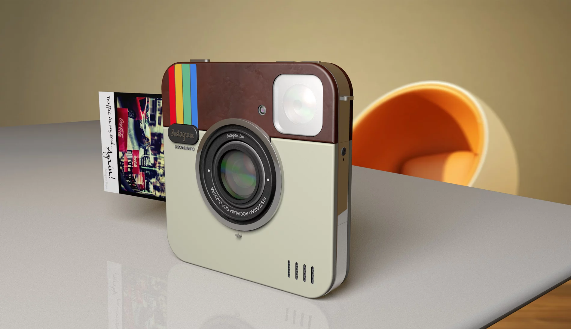 An Italian design studio has developed a concept for a standalone Instagram camera that mixes Polaroid-like printing with social networking