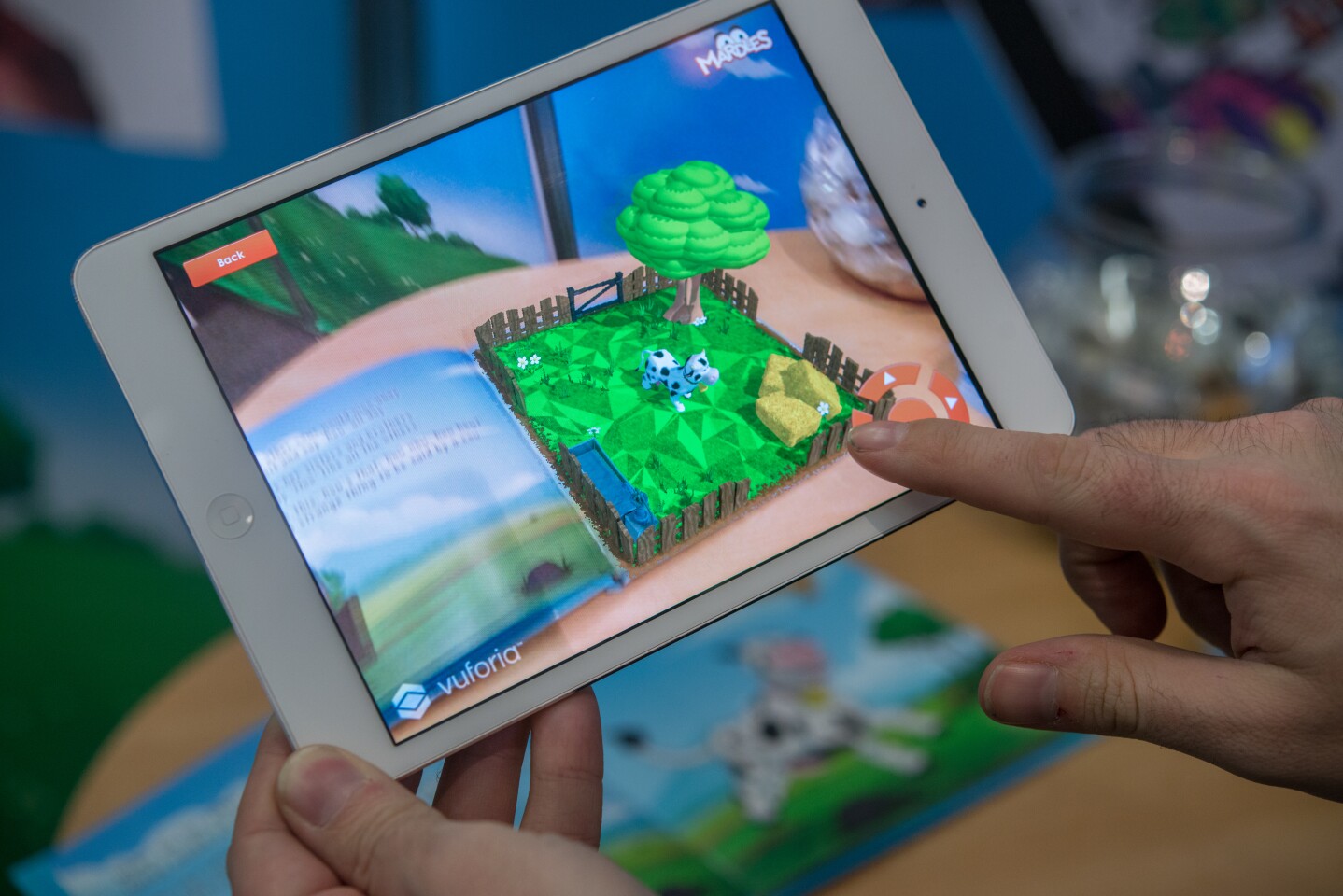 Users can interact with characters and scenes from the Mardles books via a companion app