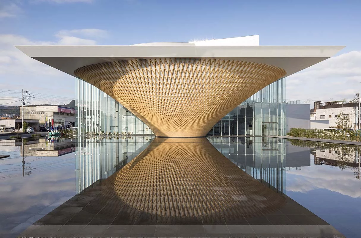 Shigeru Ban won a competition back in 2013 to design the Mt Fuji World Heritage Center