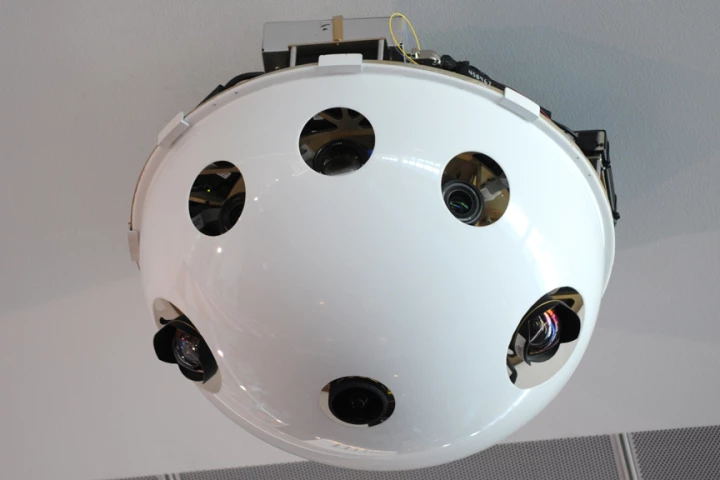 ISIS overcomes the shortfalls of traditional fish-eye surveillance cameras to provide perfectly detailed, 360-degree, edge-to-edge images (Image: DHS S&T)