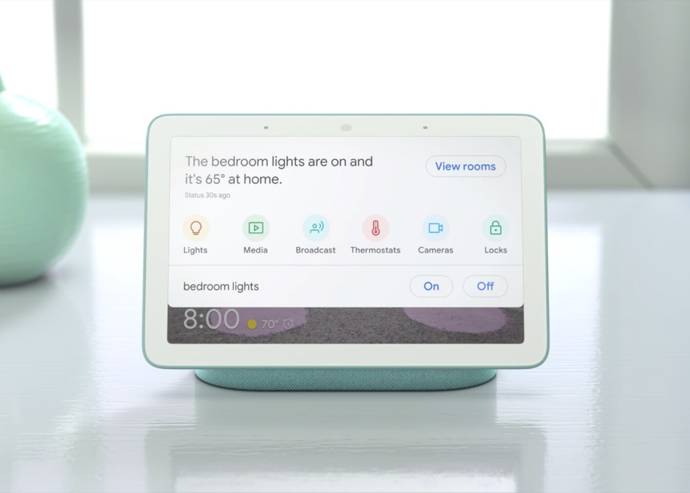 The Google Home Hub adds a display to the smarts of Google Home